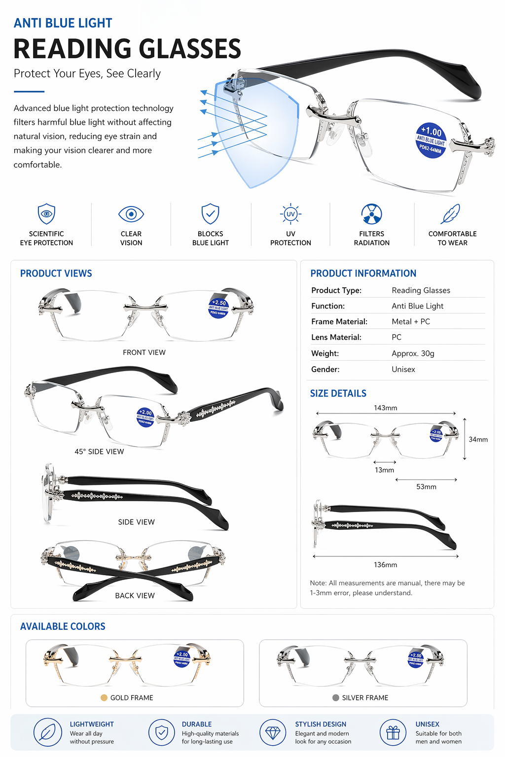 Rimless Frames CHROME HEARTS