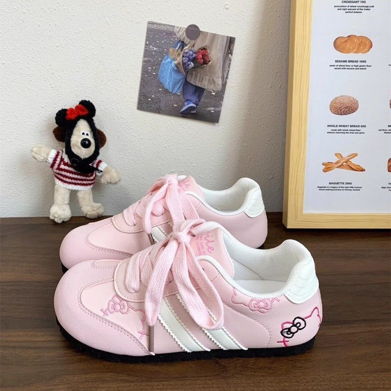 Hello Kitty Embroidered Sneakers