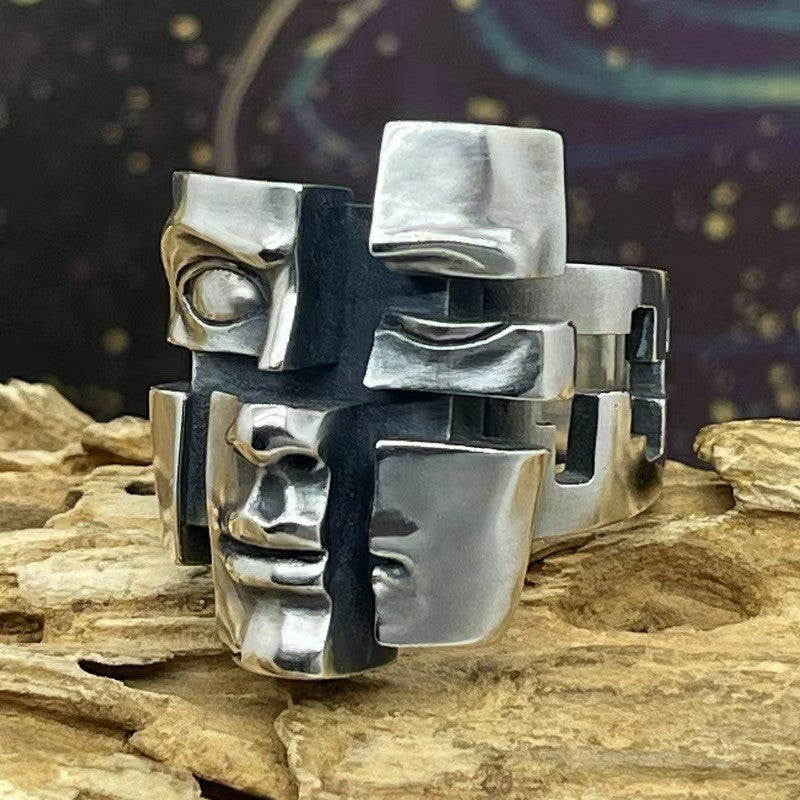 Broken Face ring