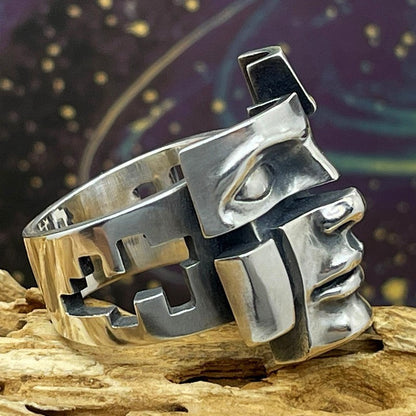 Broken Face ring