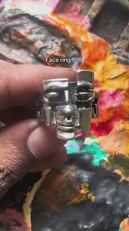 Broken Face ring
