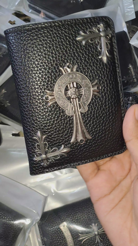 Wallet Textured CHROME HEARTS